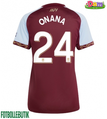 Aston Villa Amadou Onana #24 Hemmatröja Kvinnor 2025-26 Kortärmad